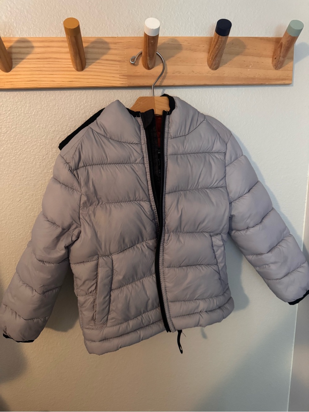 Urban Republic Light Gray Puffer Jacket for Kids